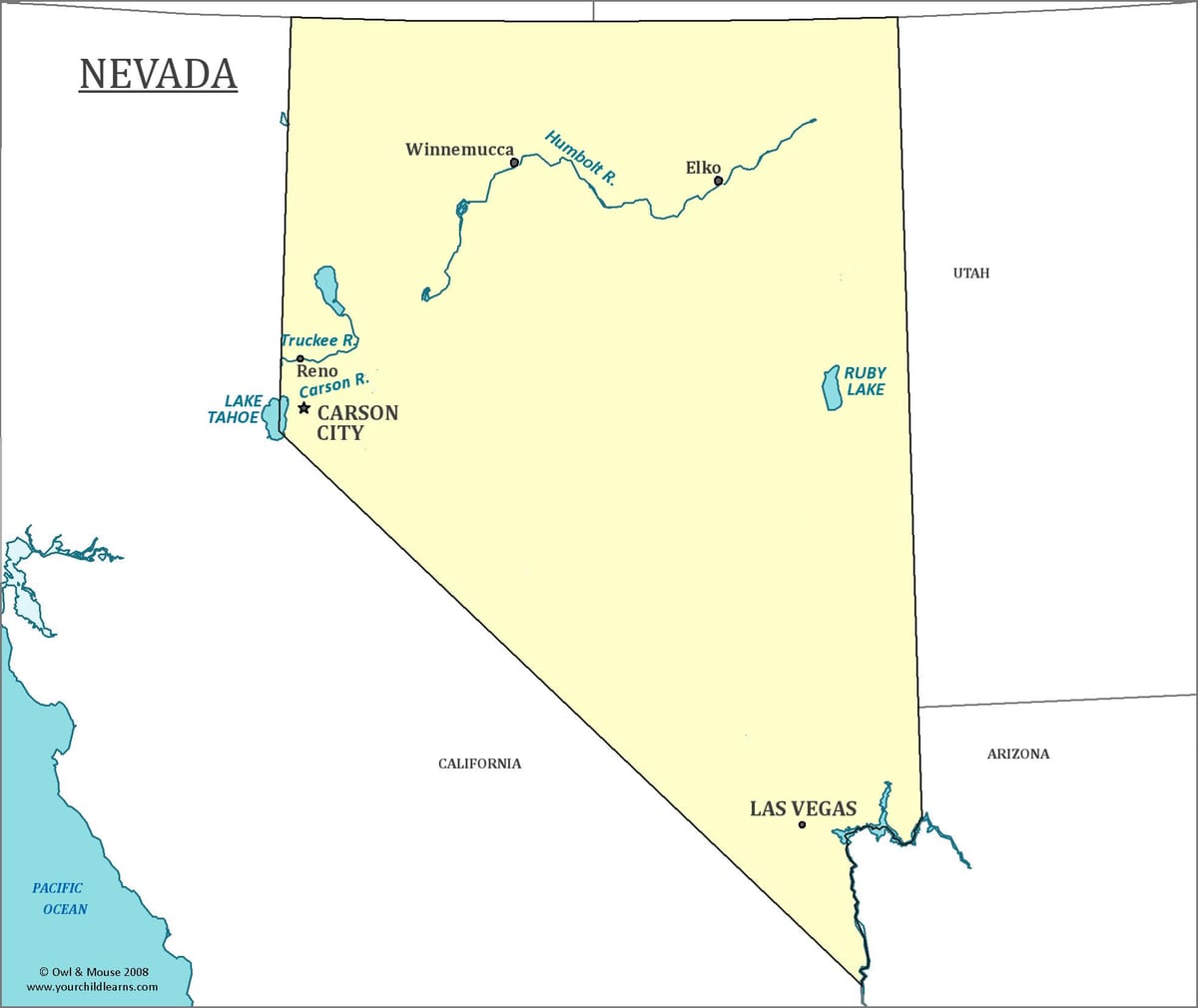 քարտեզ Las Vegas, Nv