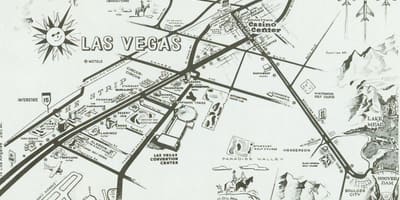 Հին Las Vegas strip քարտեզի վրա