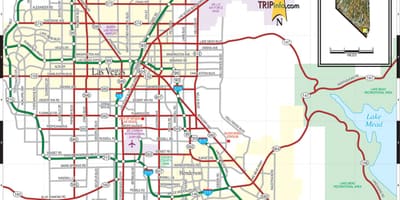 Las Vegas, Nv քարտեզի վրա