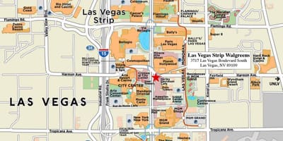 Las Vegas քարտեզի վրա
